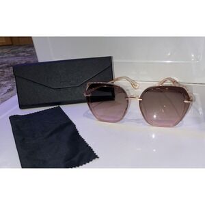Prive Revaux X Madelaine Vintage-looking Glam Coquette Rose Gold Sunglasses